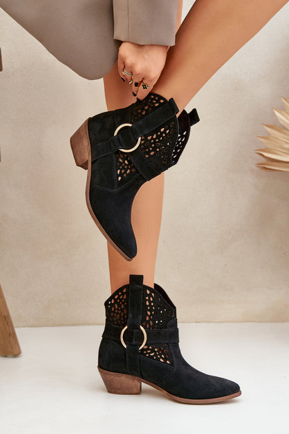 Ankle boots with heel model 206789 Step in style
