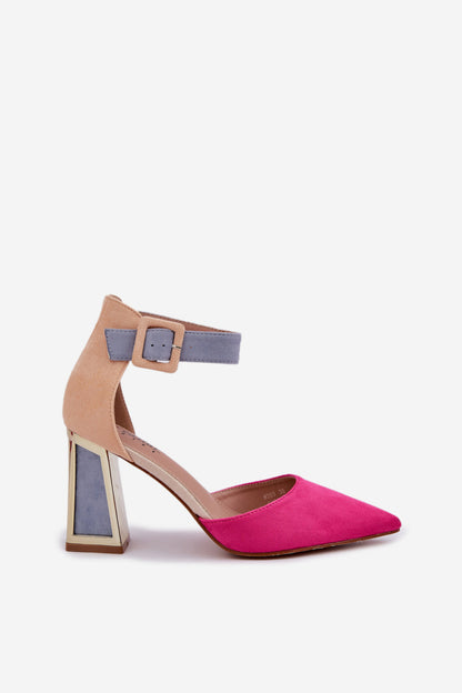 Sandals with heels model 208676 Step in style
