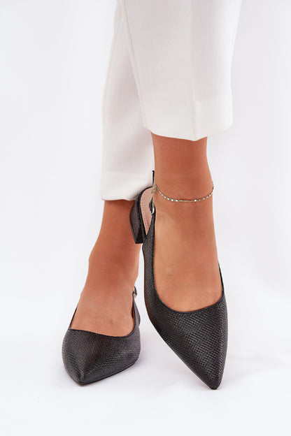 Sandals with heel model 209432 Step in style