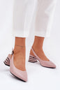 Sandals with heel model 209776 Step in style