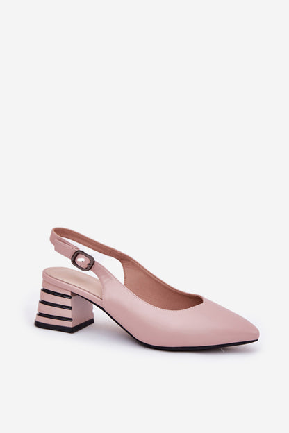 Sandals with heel model 209776 Step in style
