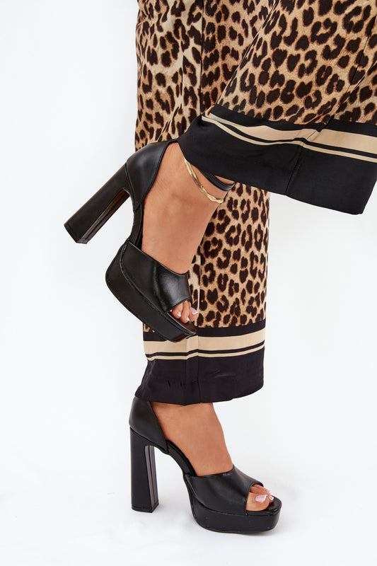 Sandals with heel model 209893 Step in style