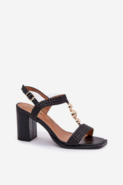 Sandals with heel model 209920 Step in style