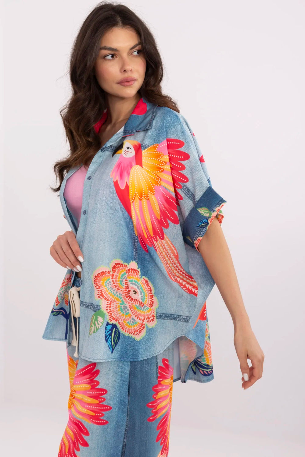 Kurzarm Hemd model 210033 Italy Moda