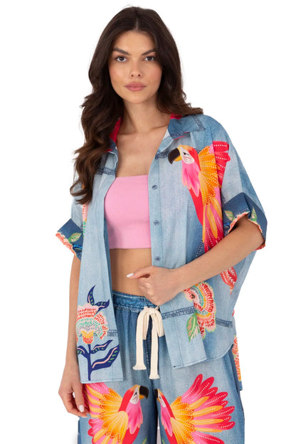 Kurzarm Hemd model 210033 Italy Moda