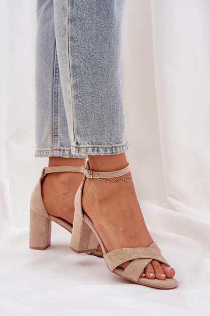 Sandals with heel model 210151 Step in style