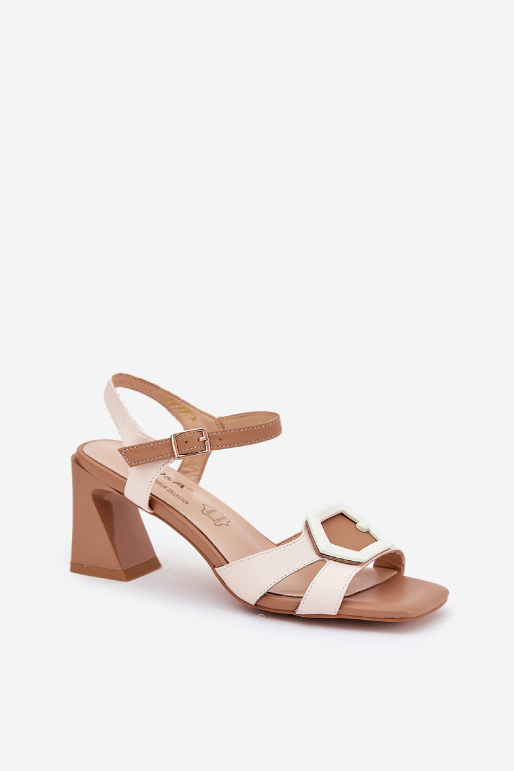 Sandals with heel model 210692 Step in style