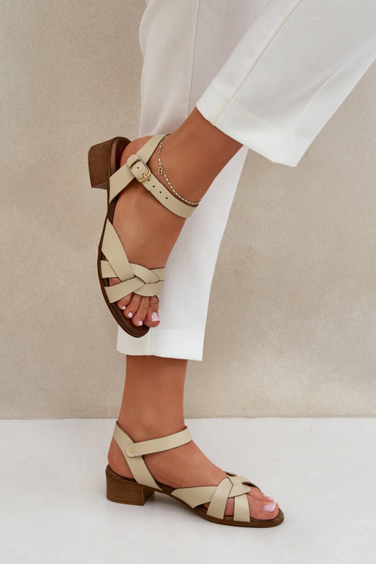 Sandals with heel model 210706 Step in style