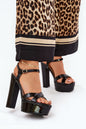 Sandals with heel model 210803 Step in style