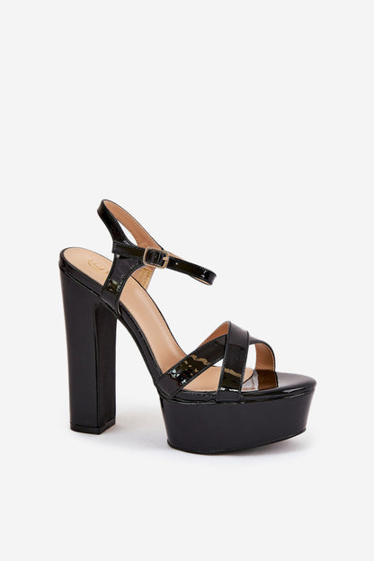 Sandals with heel model 210803 Step in style