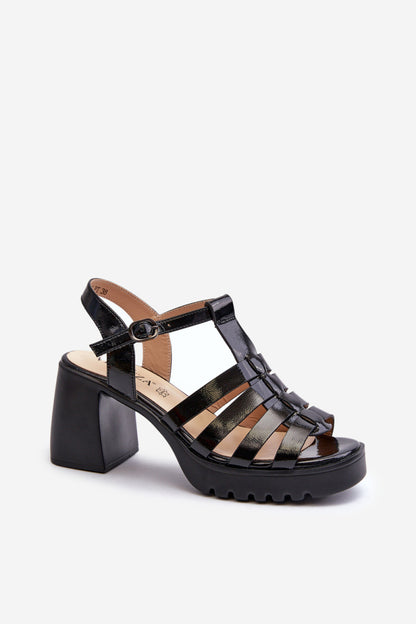Sandals with heel model 211947 Step in style