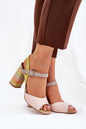 Sandals with heel model 211949 Step in style