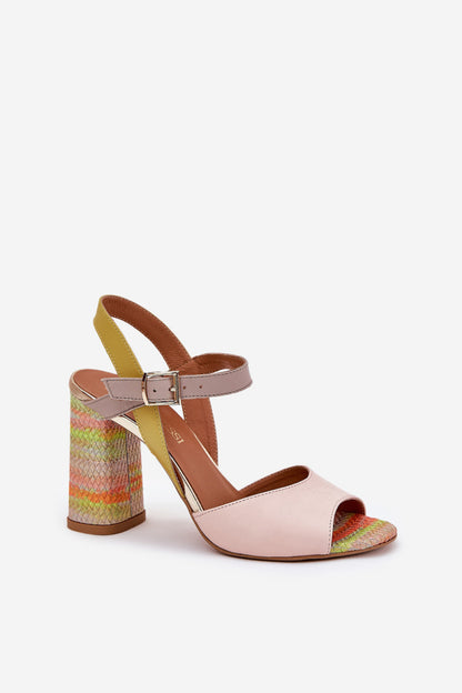 Sandals with heel model 211949 Step in style