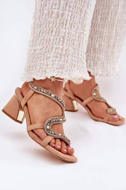 Sandals with heel model 212357 Step in style