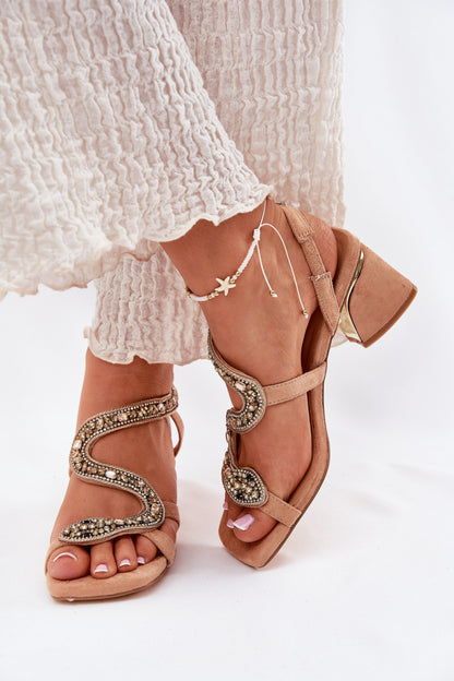 Sandals with heel model 212357 Step in style