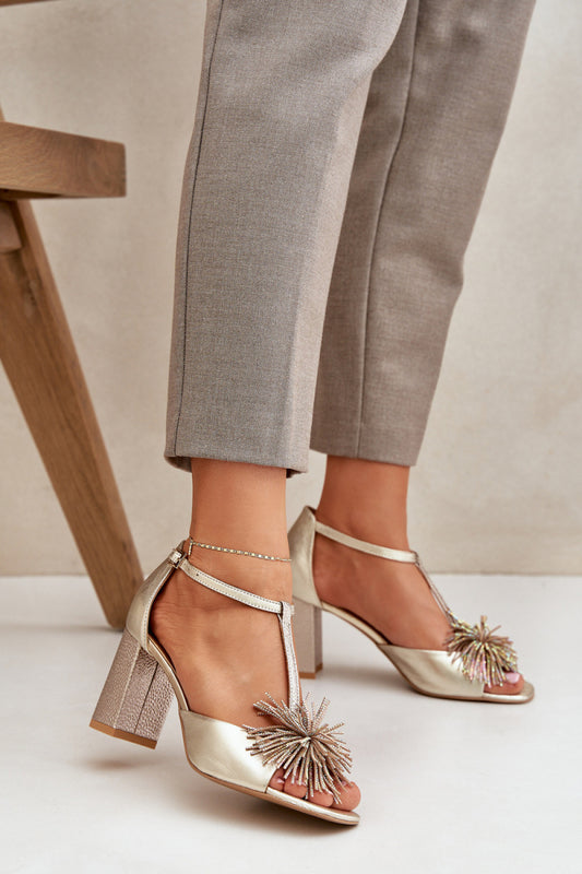 Sandals with heel model 212584 Step in style