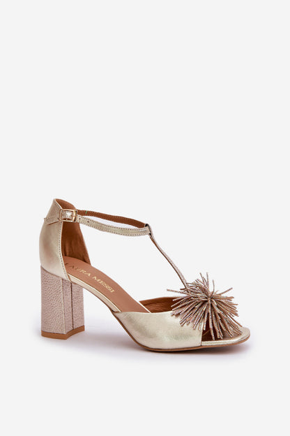 Sandals with heel model 212584 Step in style