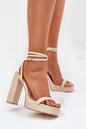 Sandals with heel model 212820 Step in style