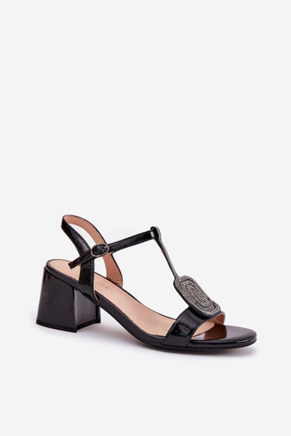 Sandals with heel model 213183 Step in style