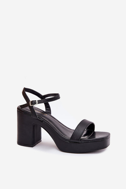 Sandals with heel model 214093 Step in style