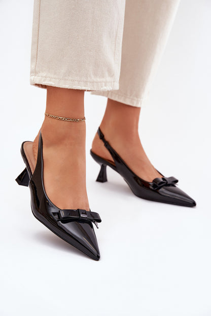 Sandals with heels model 214385 Step in style