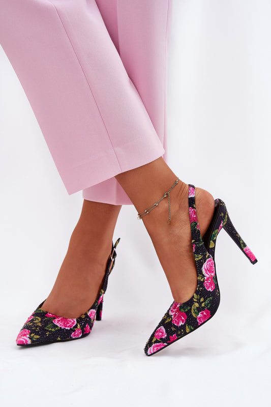 Sandals with heel model 214484 Step in style