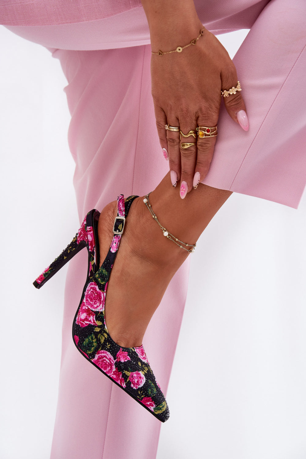 Sandals with heel model 214484 Step in style