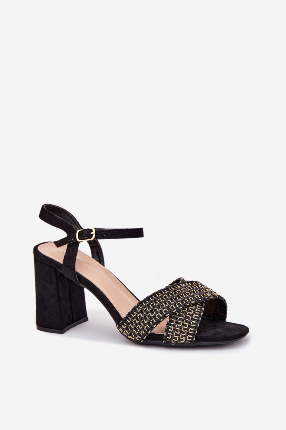 Sandals with heels model 214687 Step in style