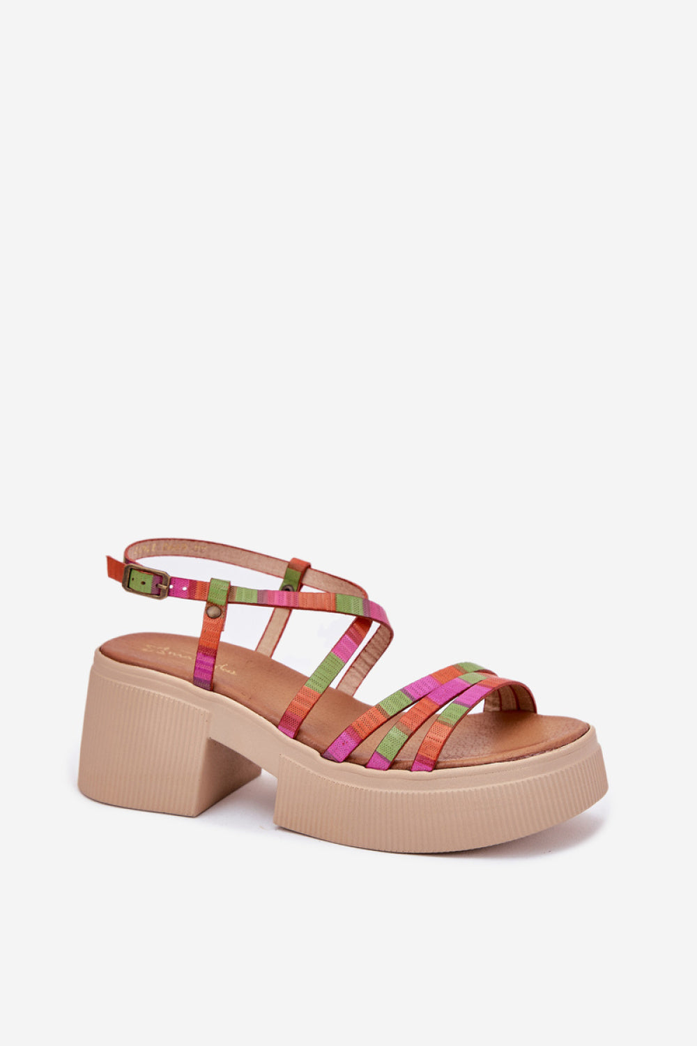 Sandals with heel model 215023 Step in style