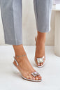 Sandals with heel model 215722 Step in style