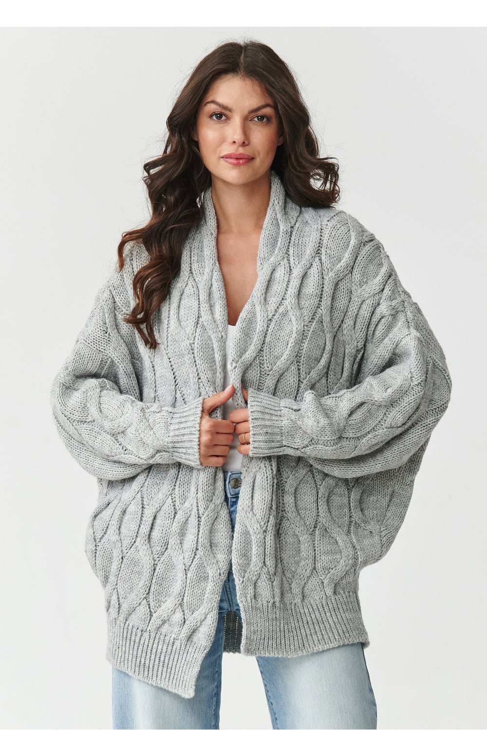 Cardigan model 217410 Makadamia