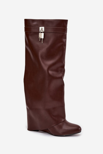 Platform boots model 217756 Step in style