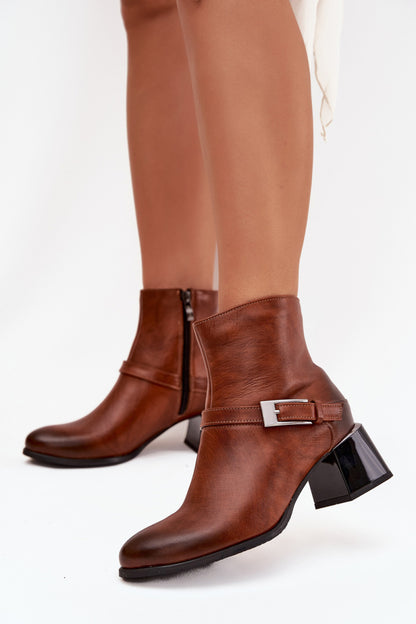 Ankle boots with heel model 217800 Step in style