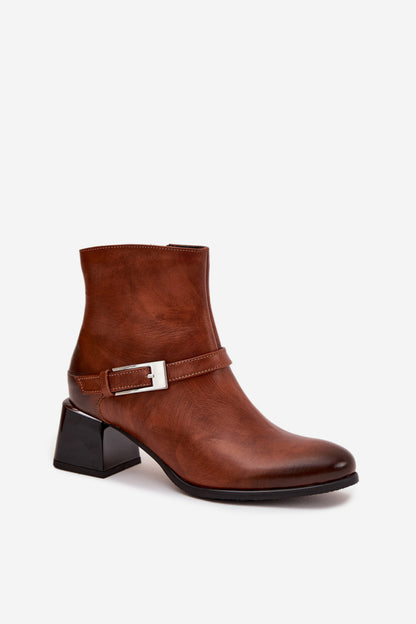 Ankle boots with heel model 217800 Step in style