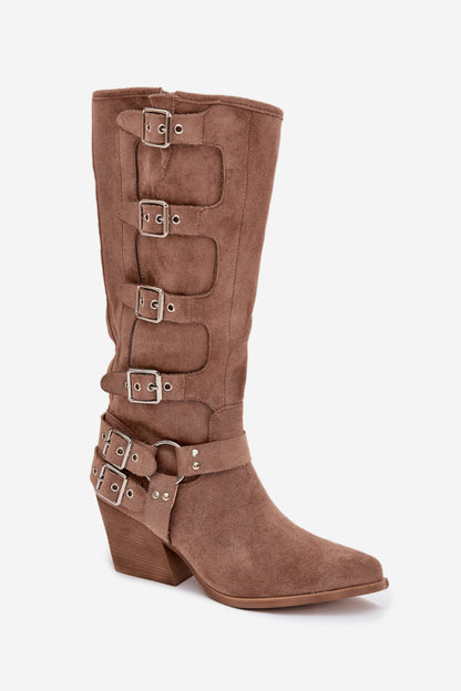 Boots with heels model 217818 Step in style