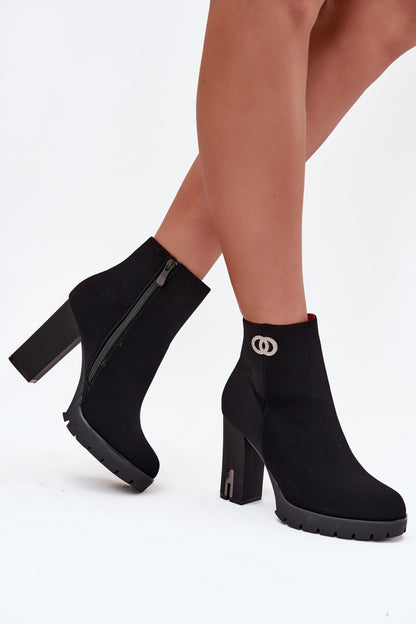 Ankle boots with heels model 218077 Step in style
