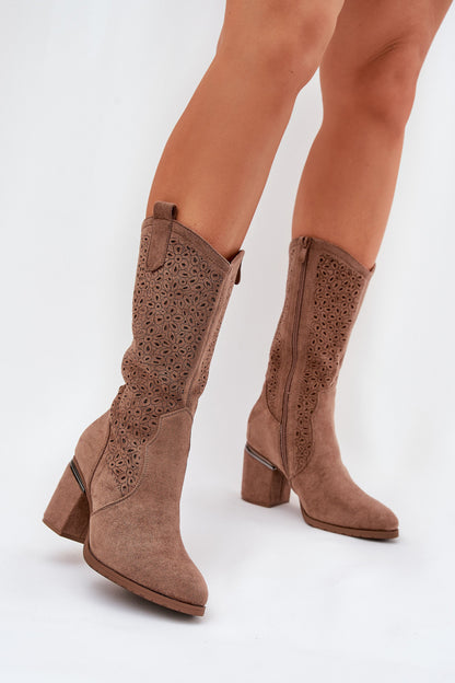 Perforated Boots Model 218495 Step in style