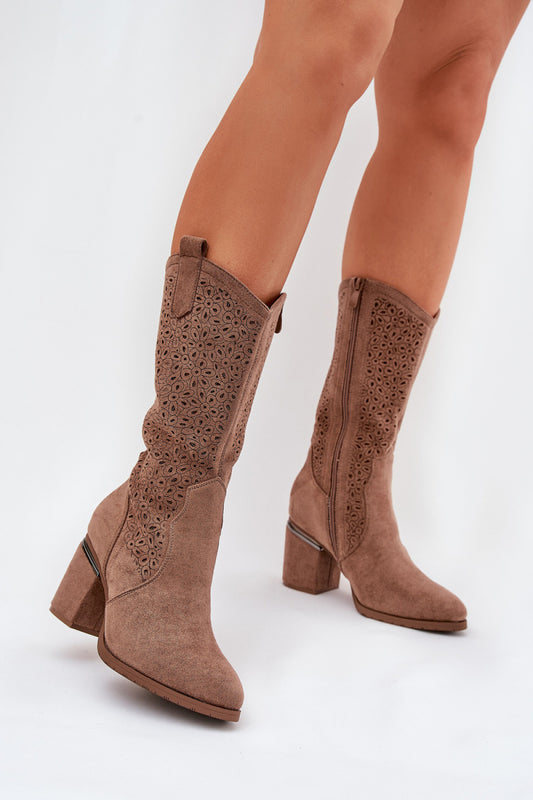 Perforated Boots Model 218495 Step in style