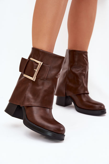 Ankle boots with heel model 218513 Step in style
