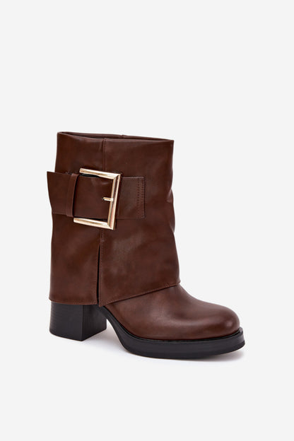 Ankle boots with heel model 218513 Step in style