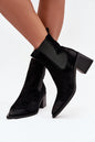 Ankle boots with heel model 218704 Step in style