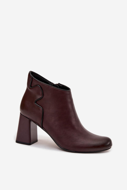 Ankle boots with heel model 218707 Step in style