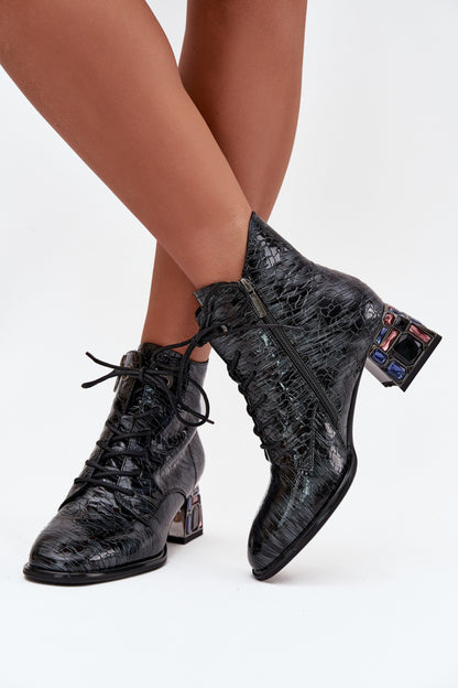 Ankle boots with heel model 218722 Step in style