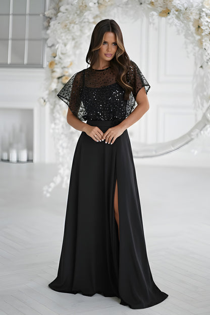 Langes Kleid model 219685 Bicotone