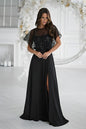 Langes Kleid model 219685 Bicotone