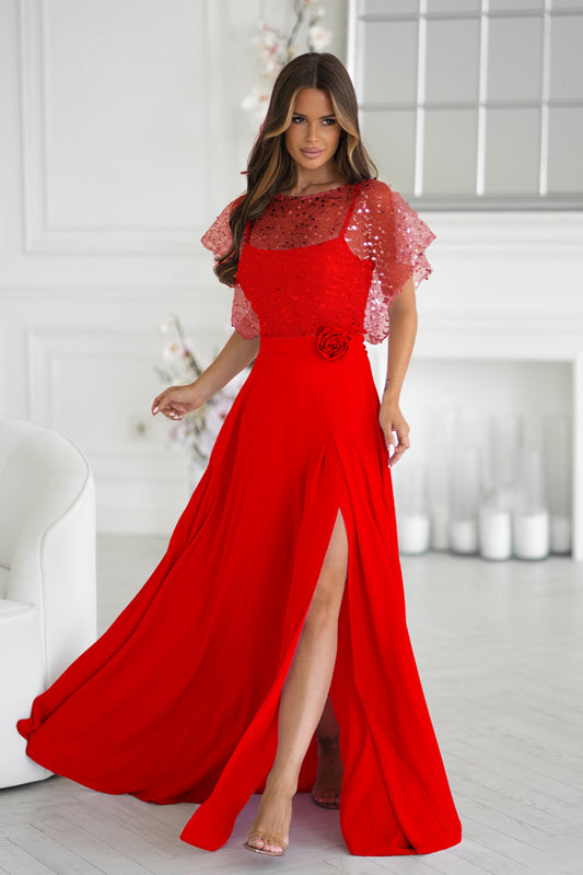 Long dress model 219688 Bicolour
