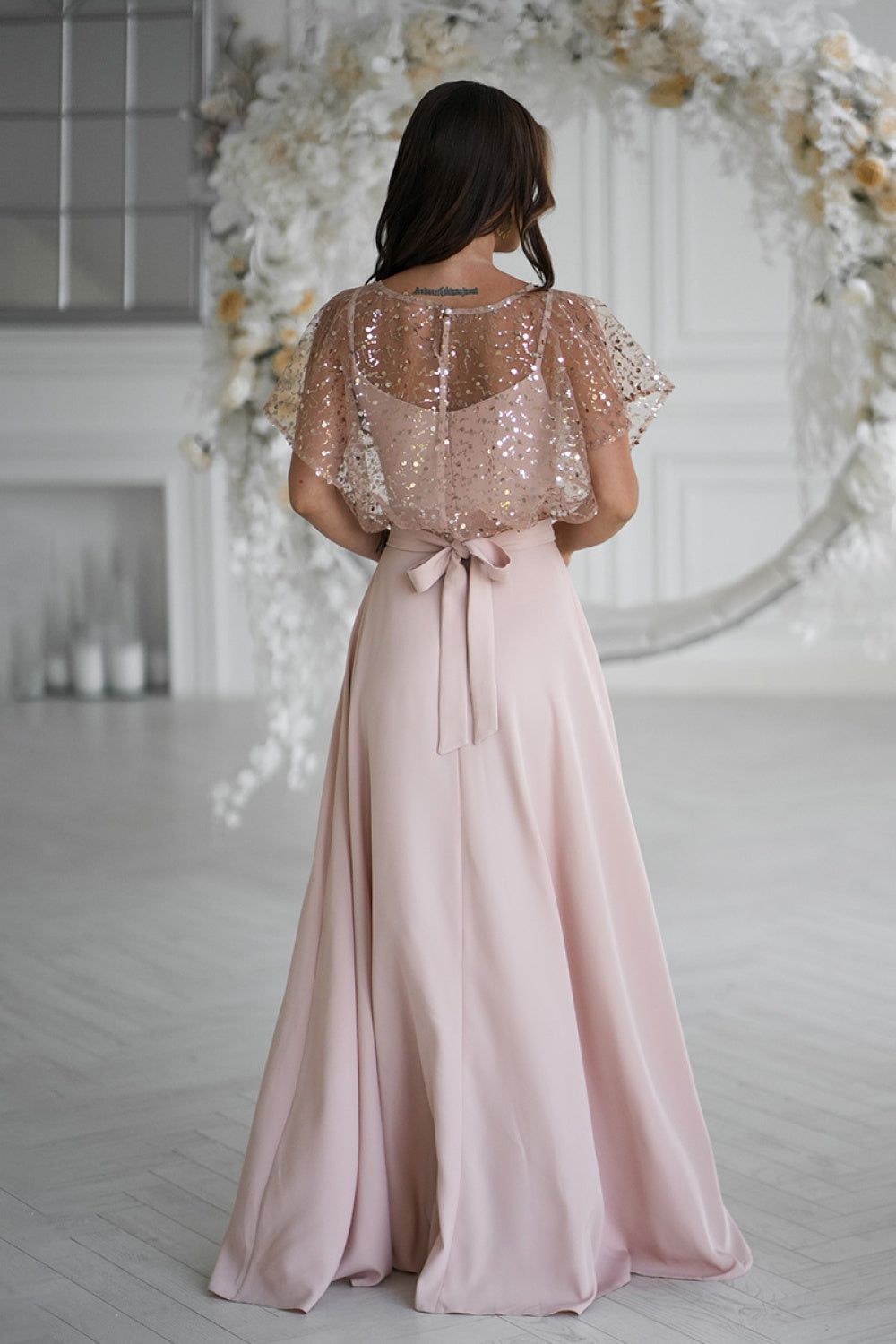 Long dress model 219689 Two-tone