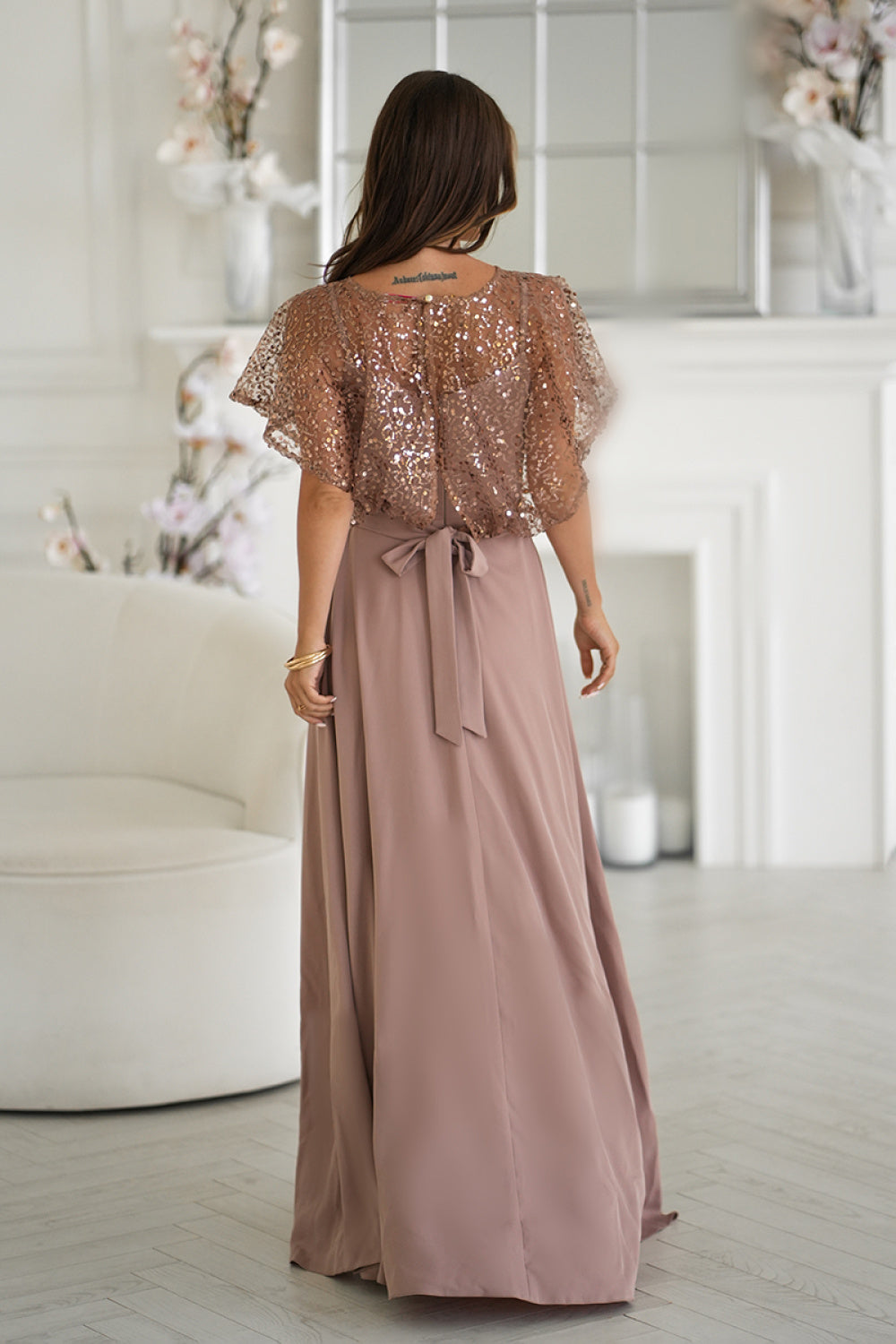 Long dress model 219691 Bicotone