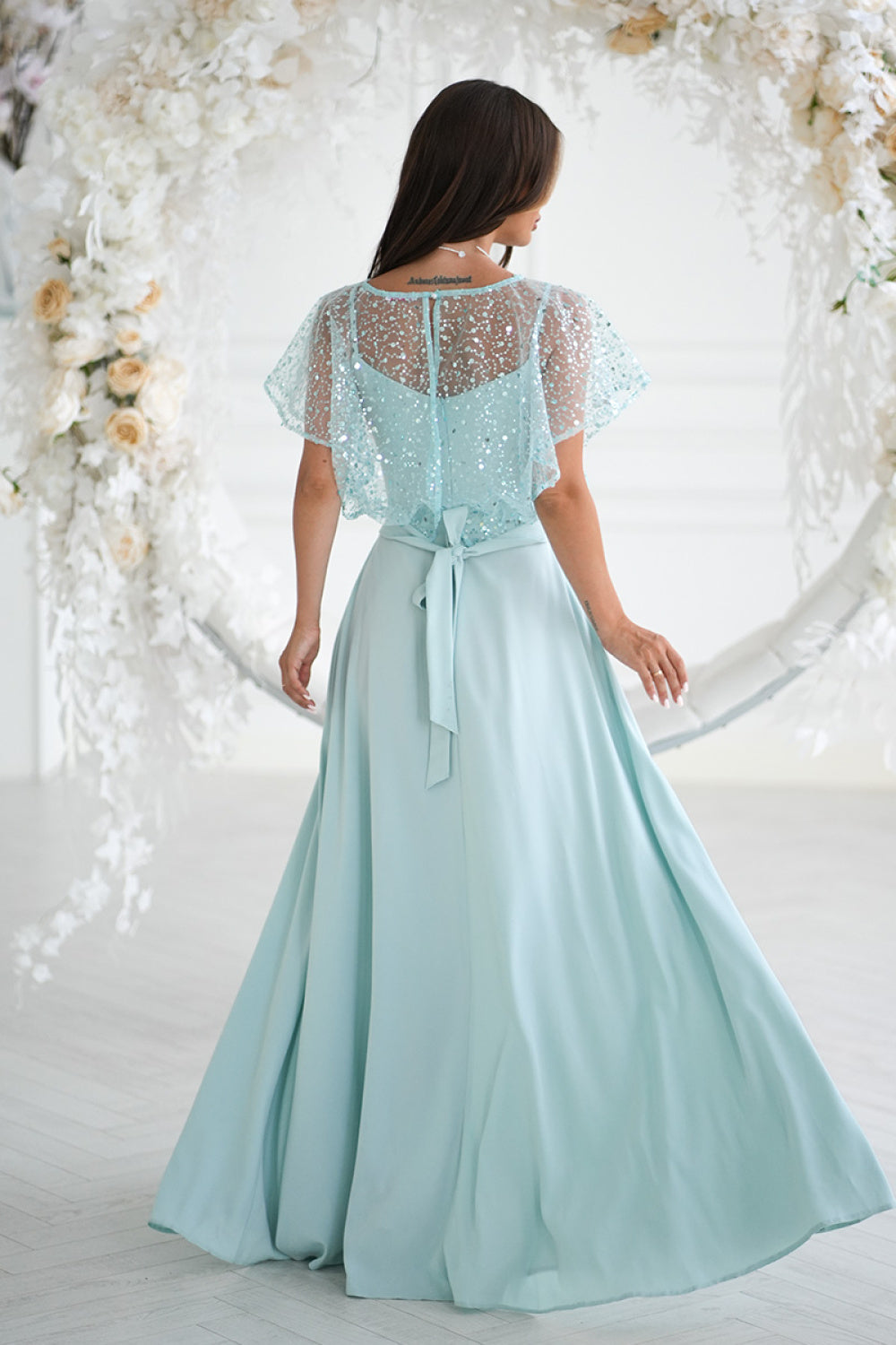 Long dress model 219695 Bicolour