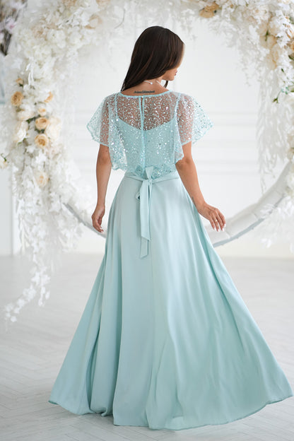 Long dress model 219695 Bicolour